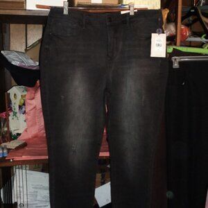 NEW RARE NYDJ BLACK JEANS-SZ 16 LIFT & TUCK TECHNOLOGY-WATER CONSCIOUS-FABULOUS